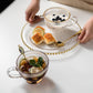 Sunflower Embossed Breakfast Glass Cup-Drinkware- A Bit Sleepy | Homedecor Concept Store