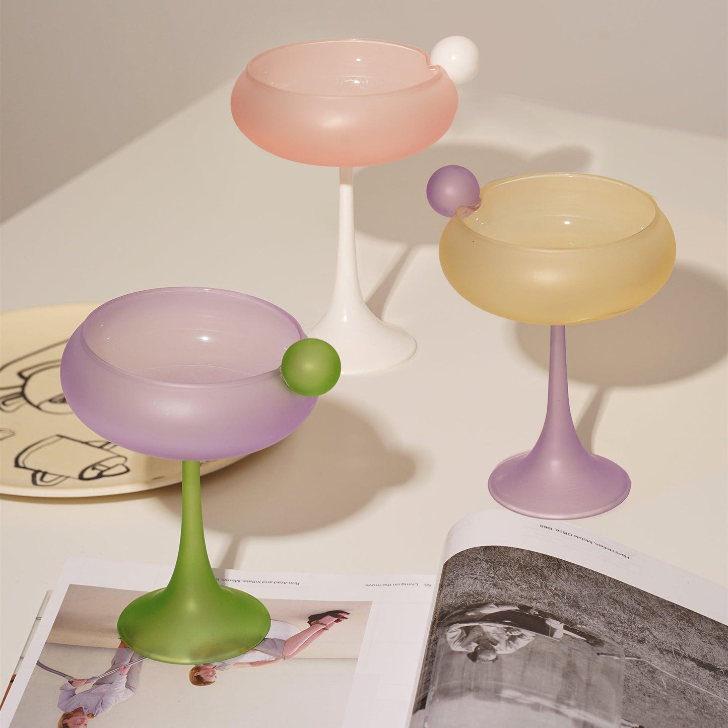 URF - Bubble Stained Glass Wine Glass Goblet-Drinkware- A Bit Sleepy | Homedecor Concept Store