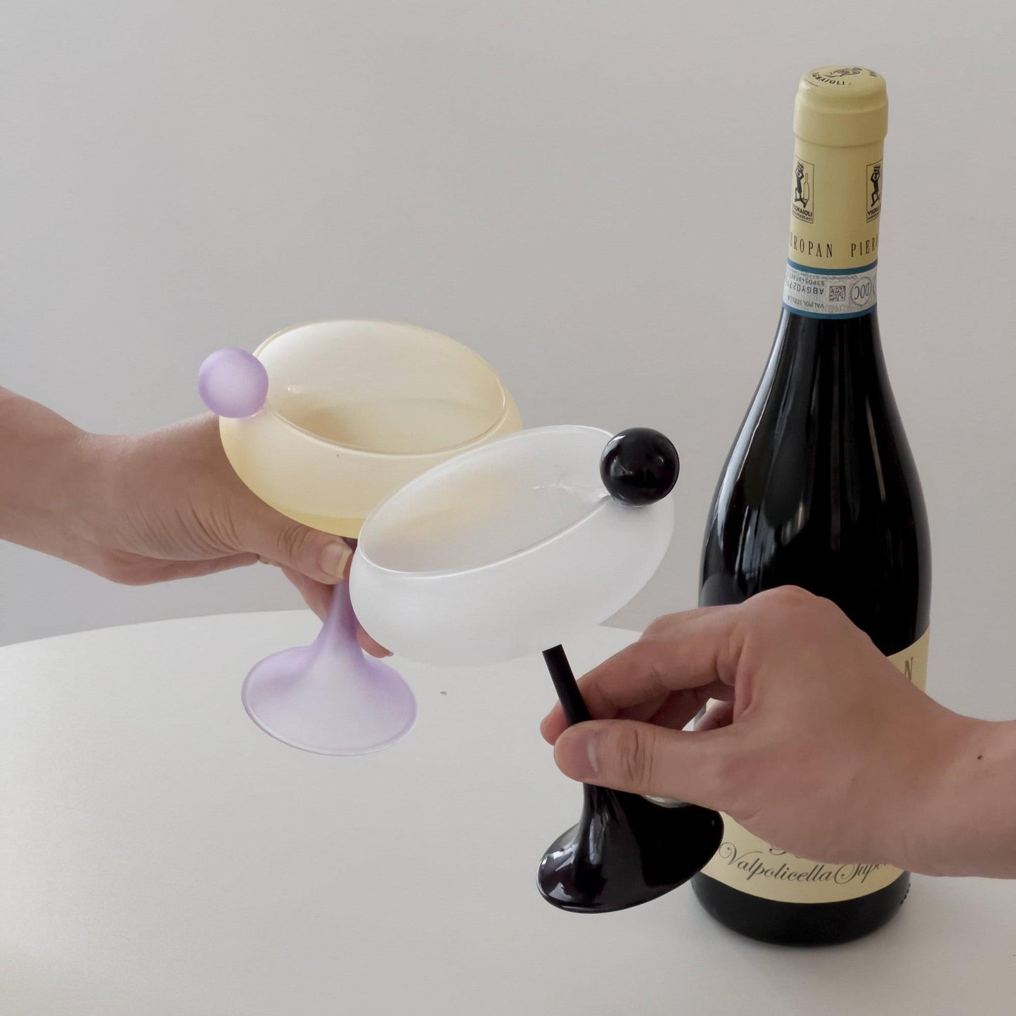 URF - Bubble Stained Glass Wine Glass Goblet-Drinkware- A Bit Sleepy | Homedecor Concept Store