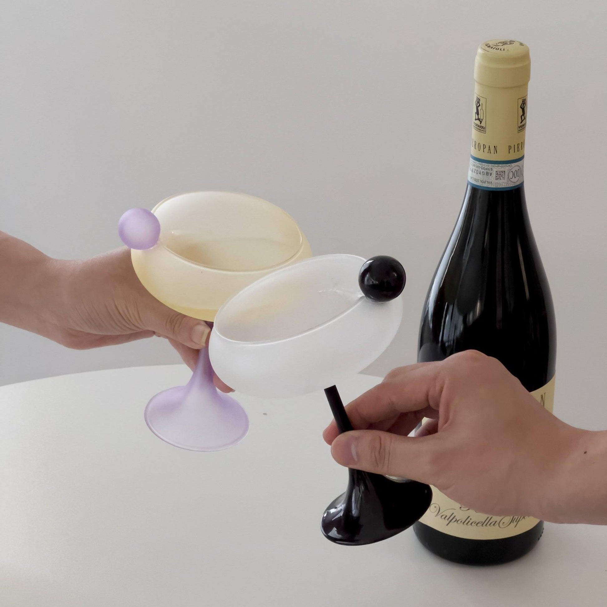 URF - Bubble Stained Glass Wine Glass Goblet-Drinkware- A Bit Sleepy | Homedecor Concept Store
