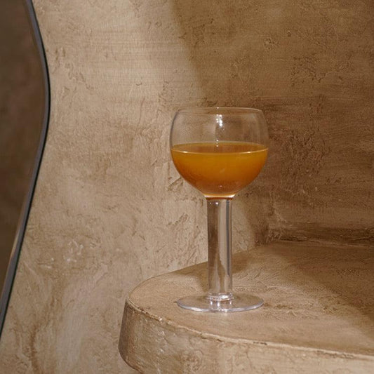 URF - French Vintage Paris Bistro Glass Goblet-Drinkware- A Bit Sleepy | Homedecor Concept Store