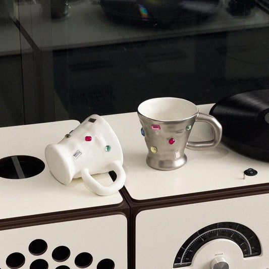 URF - Gems Party Jewelry Coffee Mug-Drinkware- A Bit Sleepy | Homedecor Concept Store