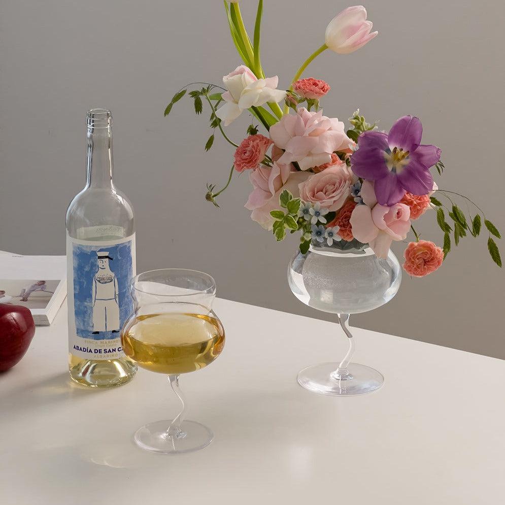 URF - Pear Crystal Glass Beer and Wine Goblet-Drinkware- A Bit Sleepy | Homedecor Concept Store