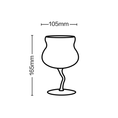 URF - Pear Crystal Glass Beer and Wine Goblet-Drinkware- A Bit Sleepy | Homedecor Concept Store