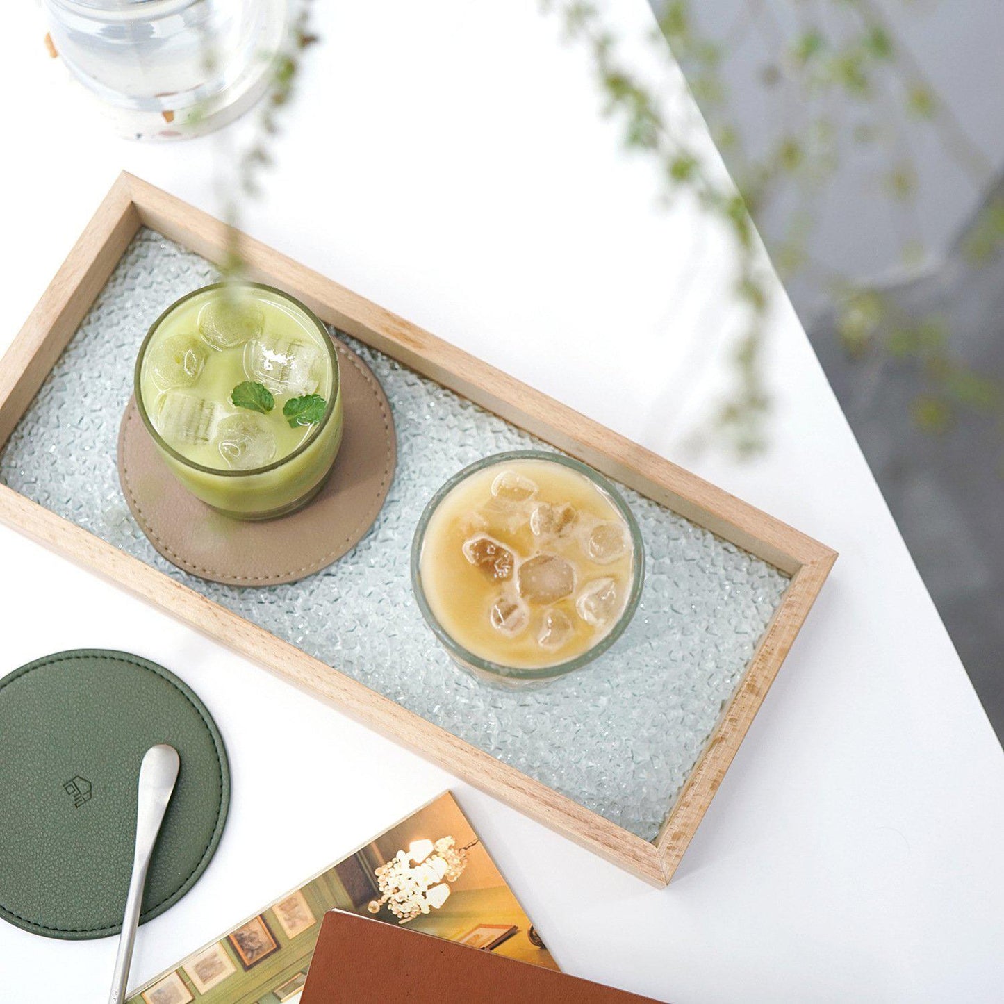 Water Corrugated Glass Tray-Kitchenware- A Bit Sleepy | Homedecor Concept Store