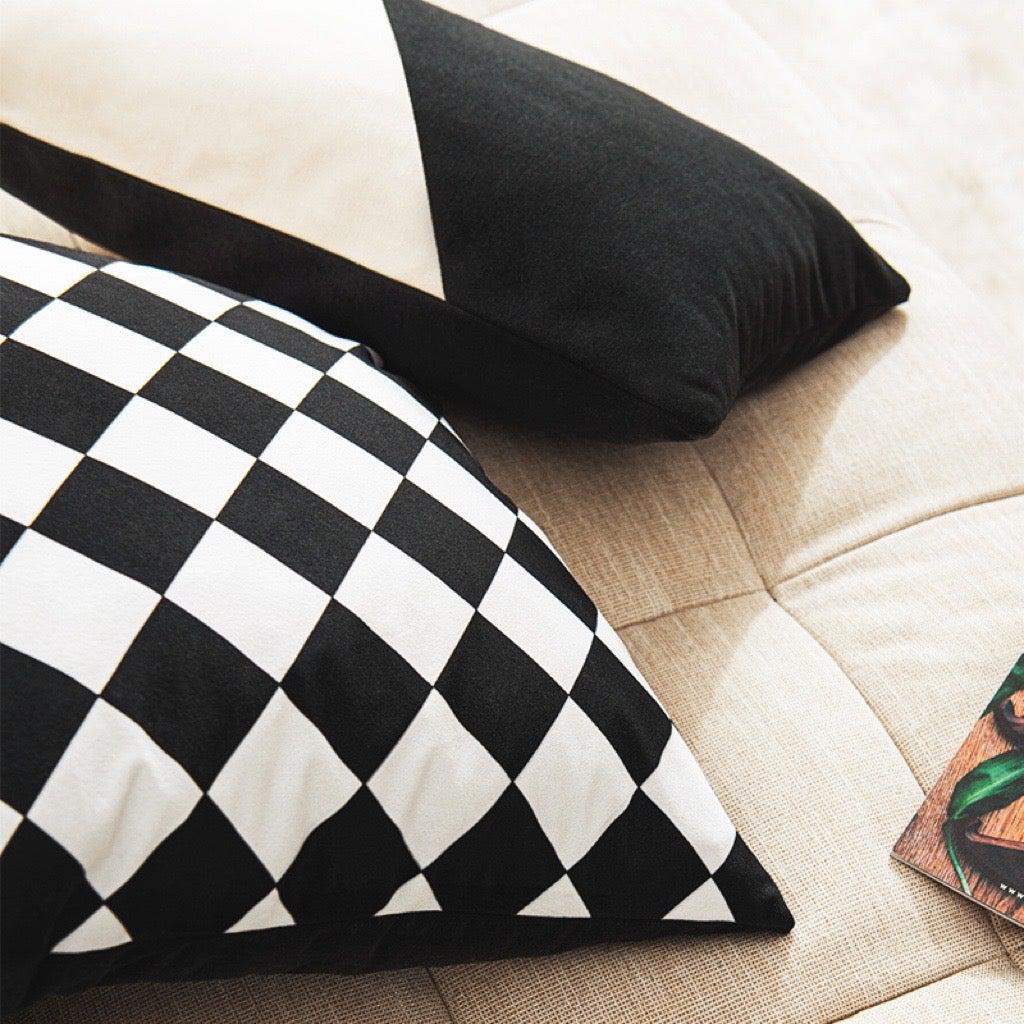 Yu - Checkered Flannel Cushion-Textiles- A Bit Sleepy | Homedecor Concept Store