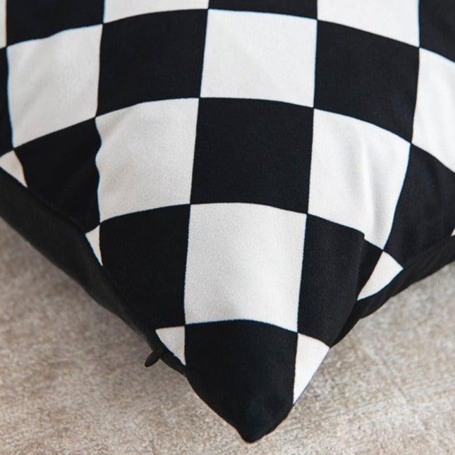 Yu - Checkered Flannel Cushion-Textiles- A Bit Sleepy | Homedecor Concept Store