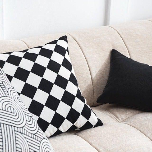Yu - Checkered Flannel Cushion-Textiles- A Bit Sleepy | Homedecor Concept Store